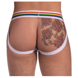 Barcode Berlin Jockstrap Barcode Pride Blanc